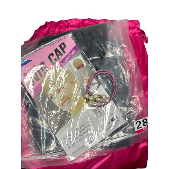 28” Long Human Hair Wig Wavy Front Lace Natural Black Full Glueless - Picture 9 of 10